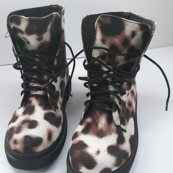 forever 21 leopard boots